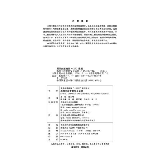 水利工程智能安全运维（普通高等教育“十五五”系列教材） 商品图2