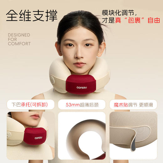 （下单赠收纳包）孔苏R9舒适圈u型枕，斩获中美德多重大奖，航宇级非温感记忆绵，护颈解压 商品图5