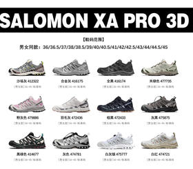 原价349特价萨洛蒙XA PRO 3D运动鞋072306