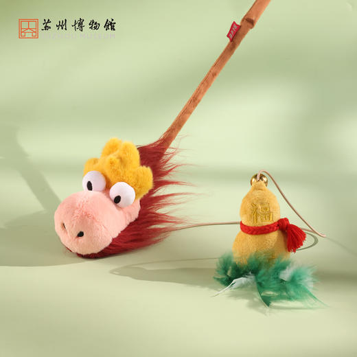 苏州博物馆 荷花如意/葫芦手杖逗猫棒国风治愈填充饱满响纸触感柔软 商品图3