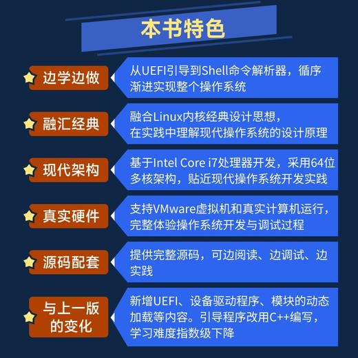 学会如何自制操作系统 一个64位操作系统的设计与实现 操作系统 自制 Linux 商品图3
