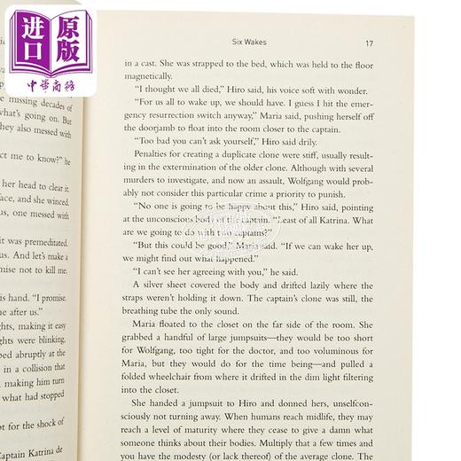 【中商原版】太空的六场葬礼 雨果奖提名作品 Six Wakes 英文原版 Mur Lafferty 科幻惊悚小说 商品图2