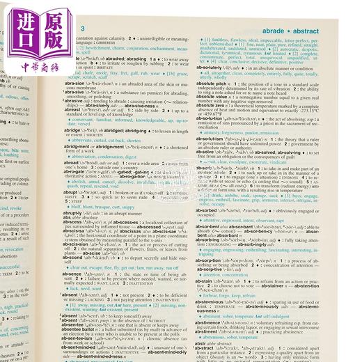 【中商原版】韦氏综合词典和同义词库 2024年第三版 Webster s All In One Dictionary & Thesaurus 英文原版Merriam Webster 商品图3