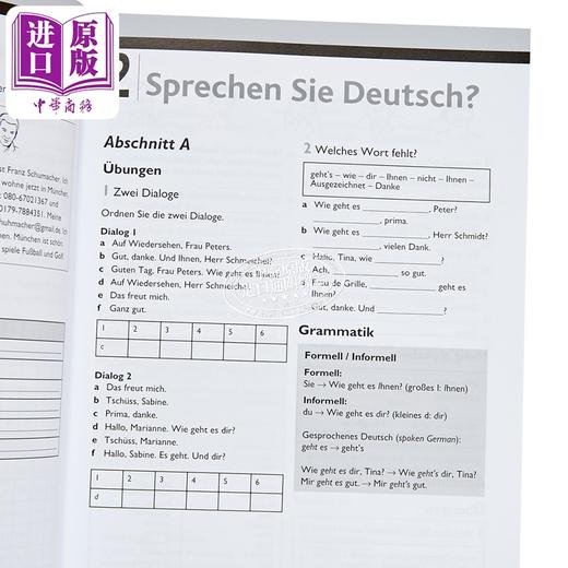 【中商原版】Willkommen 1 Third edition German Beginner s course Activity book成人德语课程 Willkommen! 1 练习册 商品图3