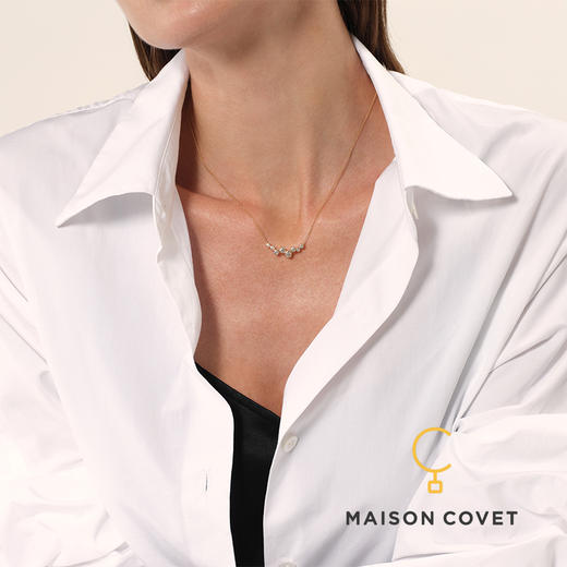 MAISON COVET 不规则圆形培育钻石排钻项链 商品图2