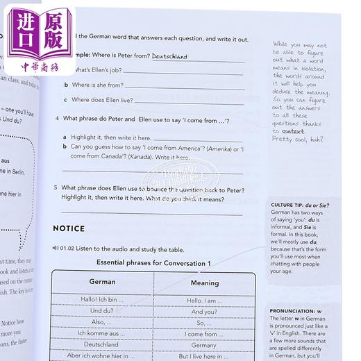 【中商原版】LANGUAGE HACKING GERMAN A Conversation Course for Beginners 德语速成 立即掌握德语会话 初级会话课程 商品图4