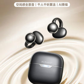 【无感贴耳 音质拉满】AURARO 耳夹式蓝牙耳机 真空镀层工艺 颜值质感兼具 YX103