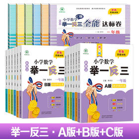 小学数学举一反三A版+B版+C版（3册）