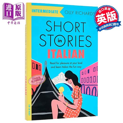 【中商原版】Short Stories in Italian for Intermediate Learners 意大利语中级短篇故事集 自学阅读拓展词汇量 快乐学意语 商品图0