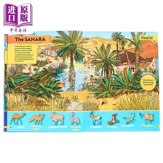 【中商原版】美国国家地理儿童版 动物Find It! Explore It! Animals 英文原版 儿童科普 知识百科 Geographic Kids 3-8岁 商品图2