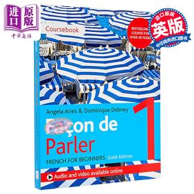 【中商原版】Facon de Parler 1 French Beginner's course 6th edition Course pack 成人法语教程 Façon de Parler 1 课本