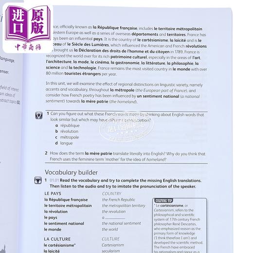 【中商原版】法语中级至高阶课程 Enjoy French Intermediate to Upper Intermediate Course Improve fluency communicate 商品图3