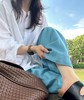 蓝色莱赛尔亚麻裤 | 今夏流行“蓝裤子”，干干净净真时髦！73.4%莱赛尔+26.6%亚麻【3-5天发货】 商品缩略图4