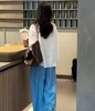 蓝色莱赛尔亚麻裤 | 今夏流行“蓝裤子”，干干净净真时髦！73.4%莱赛尔+26.6%亚麻【3-5天发货】 商品缩略图5