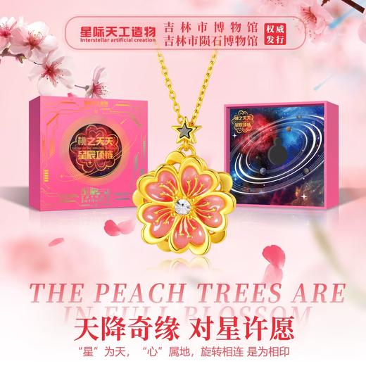 【镶嵌天外来物 星际浪漫与永恒爱意】 星心相印项链 （吉林市陨石博物馆出品 “星”为天，“心”属地 旋转相连 是为相印） 商品图2