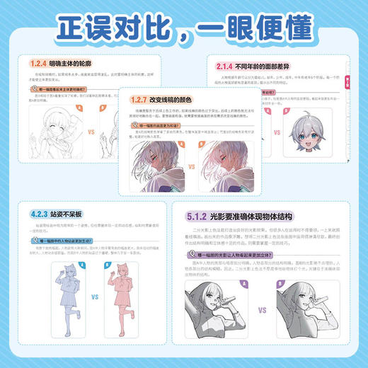 动漫人物绘画避坑指南 阿稳同学二次元人物技法教程指南基础小白入门 动漫二次元插画手绘 商品图1