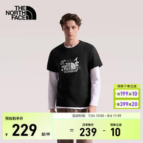THE NORTH FACE北面2026春夏新款男女户外运动休闲纯棉半袖短袖T恤NF0A8GVE