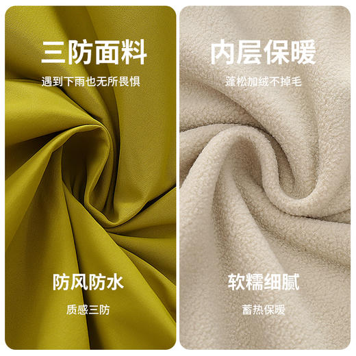 【反季特价清仓，9月10日准点下架】【深冬三合一款】冬季儿童冲锋衣男女童三合一拆卸厚秋冬款女童装加绒加厚中大童防水防风外套 商品图4