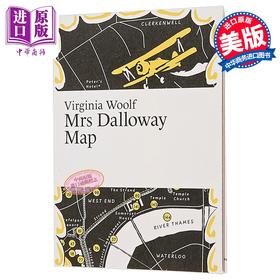 【中商原版】弗吉尼亚伍尔夫 达洛维夫人地图 Virginia Woolf Mrs Dalloway Map 英文原版 Martin Thelander 经典文学