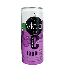 Vida325ml维生素C黑加仑味气泡水