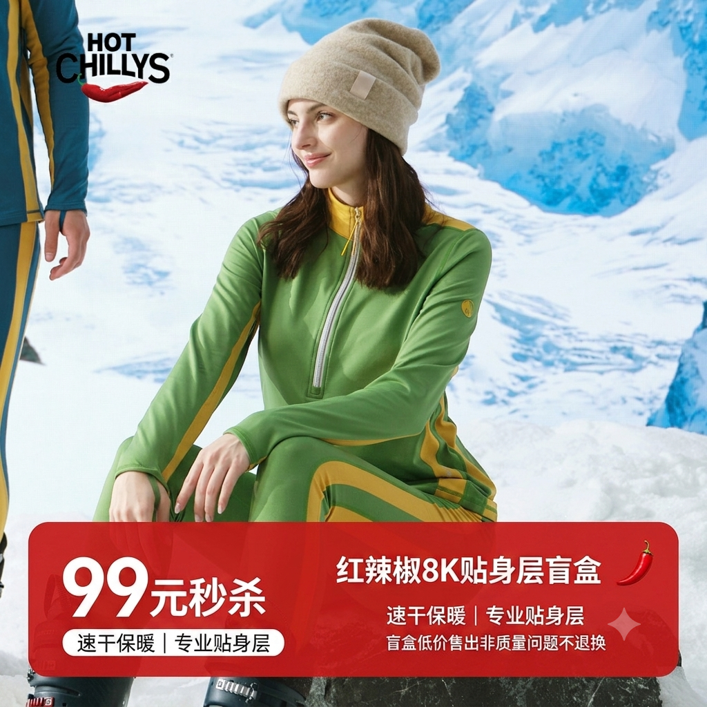 【99元盲盒!】HOTCHILLYS红辣椒 顶尖8K系列盲盒男女款(tbzg)随机发8K贴身层一件!(上衣裤子随机发!)
