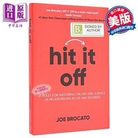 【中商原版】一拍即合 掌握人际关系的21条规则 英文原版 Hit It Off 21 Rules for Mastering the Art Joe Brocato