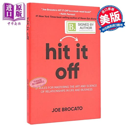 【中商原版】一拍即合 掌握人际关系的21条规则 英文原版 Hit It Off 21 Rules for Mastering the Art Joe Brocato 商品图0