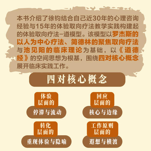 体验取向疗法 道模型在中国的发展 徐钧著聚焦取向体验疗法心理咨询 商品图2
