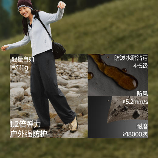 【蕉下精选】蕉下女士防泼水廓形长裤WB00726 商品图3