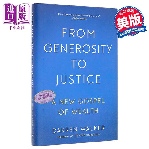 【中商原版】从慷慨到正义 福特基金会主席拉夫劳伦 英文原版 From Generosity to Justice Darren Walker 商品图0