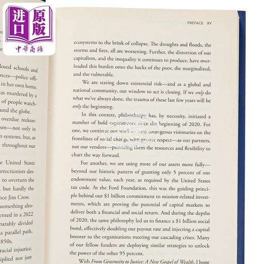 【中商原版】从慷慨到正义 福特基金会主席拉夫劳伦 英文原版 From Generosity to Justice Darren Walker 商品图2
