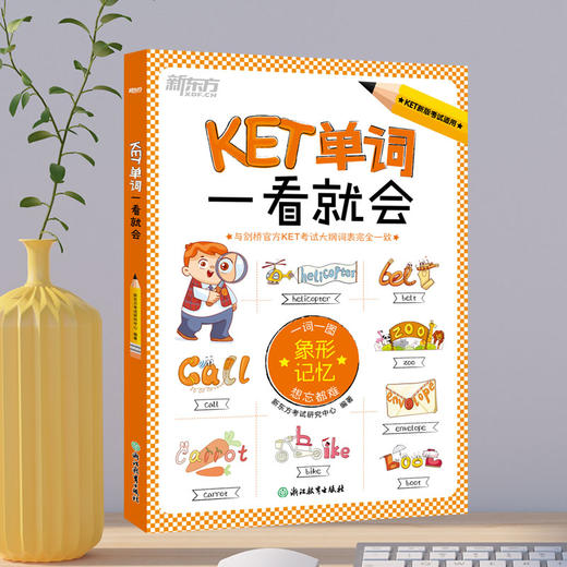 【新东方】KET单词一看就会 一词一图象形记忆 ket官方备考核心单词汇图解小学生书籍汉译英句子听写 新东方英语 商品图4