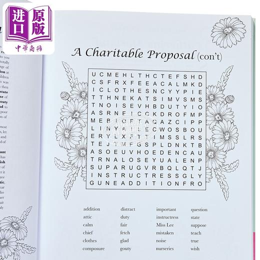 【中商原版】简 奥斯汀填词游戏 英文原版 Jane Austen Word Search 商品图2