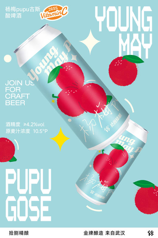 拾捌精酿 杨梅PUPU 500ml 商品图3