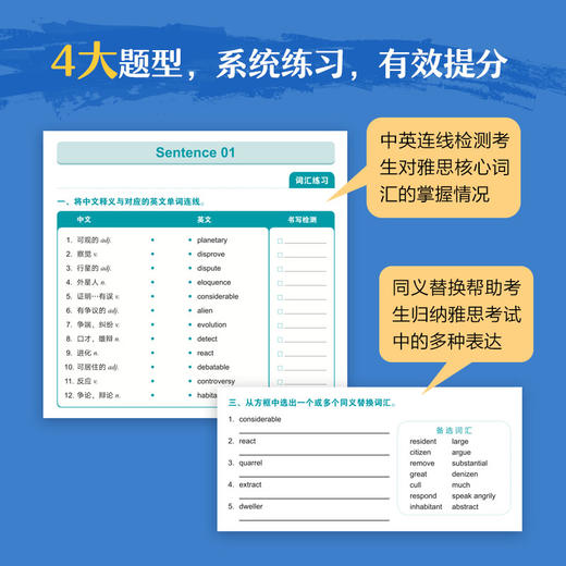 【新东方】100个句子记完7000个雅思单词 及 同步学练测 商品图6