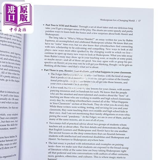 【中商原版】福尔杰哈姆雷特教学指南 The Folger Guide to Teaching Hamlet 英文原版 Peggy OBrien 商品图2