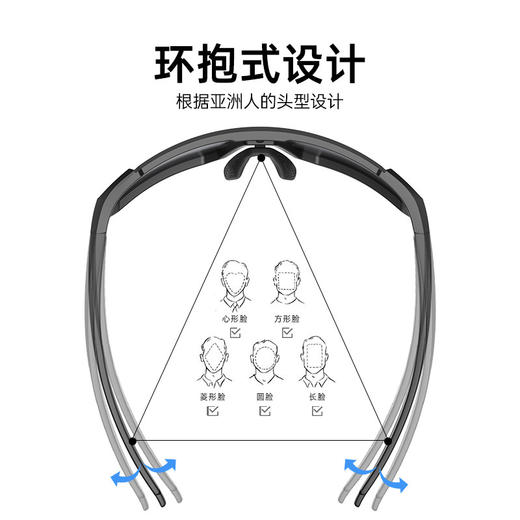 SCVCN登山眼镜专业户外徒步运动防风防沙风镜女高清护目太阳镜男 商品图4