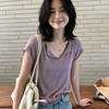 老钱风莱赛尔亚麻针织防晒衫 ， 定染丁香紫，高级显白！清凉亚麻，夏天好温柔～【3-7天发货】 商品缩略图0