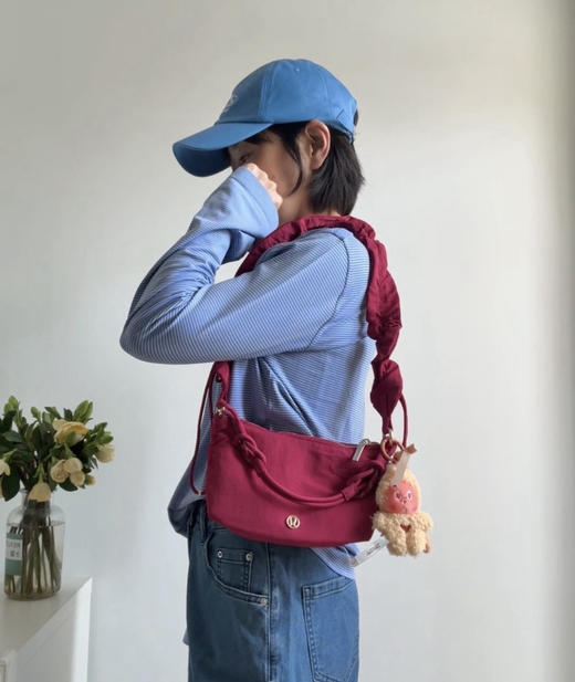 正品Lu家Ruched Mini单肩包腋下包手提包1.5L072502 商品图5