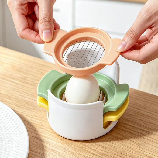 摩登主妇切蛋神器304不锈钢多功能切皮蛋分割器松花蛋鸡蛋切片器 商品图0