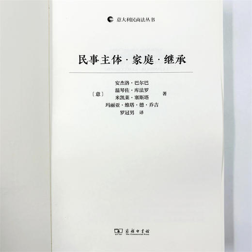 民事主体·家庭·继承(意大利民商法丛书) 商品图7