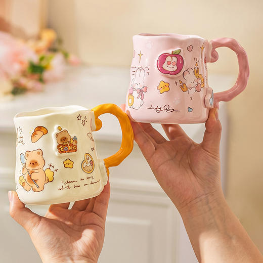 摩登主妇陶瓷马克杯家用喝水杯生日礼物可爱早餐杯牛奶杯咖啡杯子 商品图0
