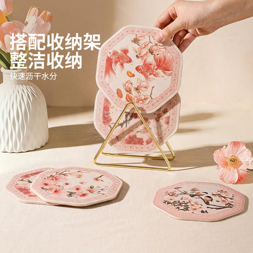 摩登主妇餐桌隔热垫高级感餐垫耐高温防烫垫家用杯垫轻奢锅垫碗垫 商品图4