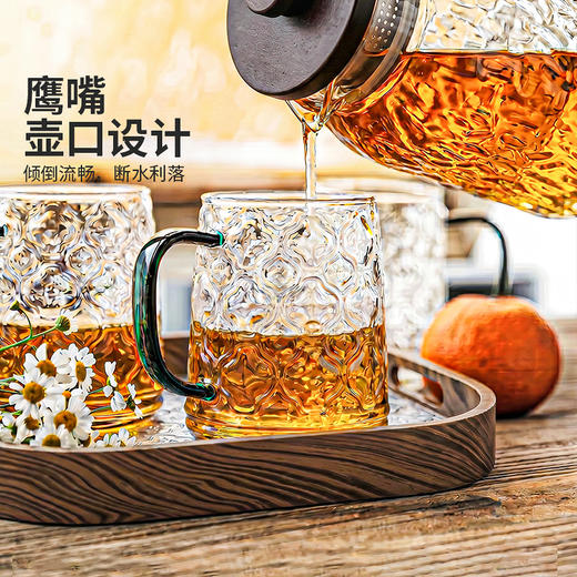 摩登主妇高硼硅玻璃冷水壶家用耐高温凉水杯大容量储水水壶套装 商品图3