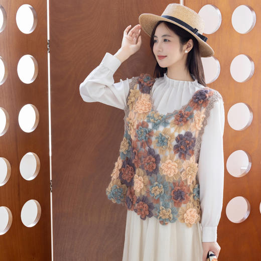 苏苏姐家梦屿花背心手工DIY编织钩针衣服毛线团材料包 商品图2