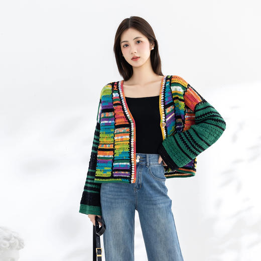 苏苏姐家小房子开衫手工diy衣服钩针编织毛线团自制材料包 商品图2