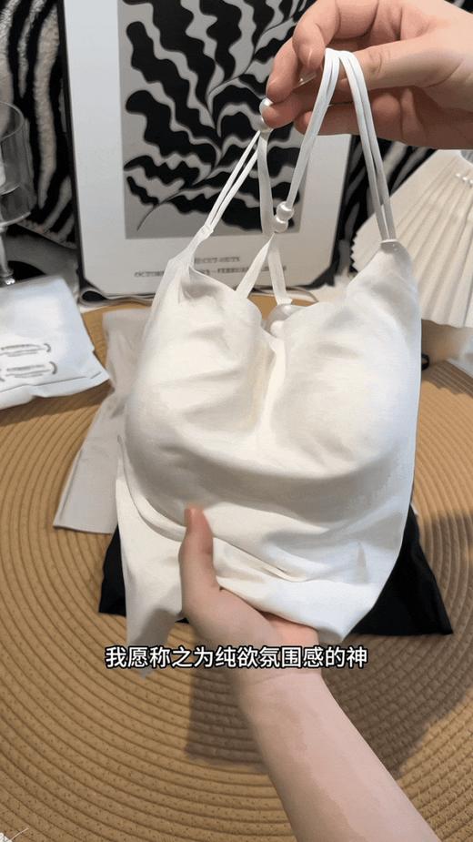 （59.9任选2件）草本初色·山茶花香氛10A抗菌夏季珍珠长款背心5602 | 版型超好的细肩带吊带，自带杯垫，衬得胸型超好，还很显瘦 商品图2