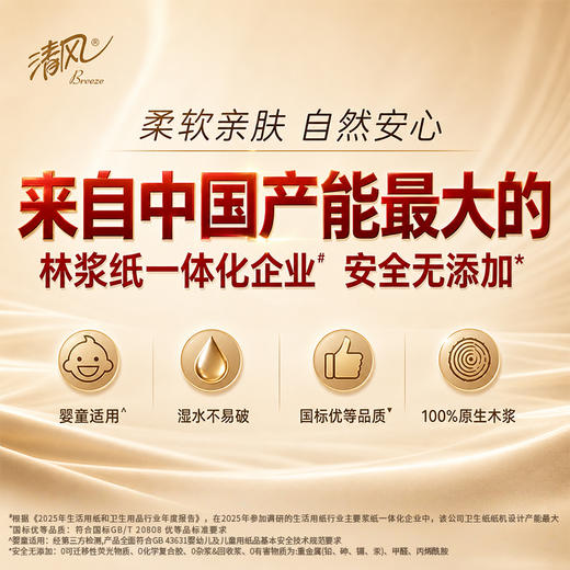 【官方自营】清风挂抽4层250抽10提送挂钩卡皮巴拉小黄豚联名款BG25SCIP 商品图1