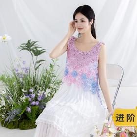 苏苏姐家拾夏繁花背心手工diy编织钩针蕾丝线毛线团自制上衣材料包