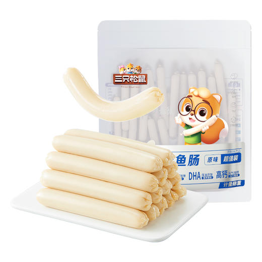 三只松鼠 口袋海鲜_鳕鱼肠/原味/计量称重*80根 -fx 商品图6